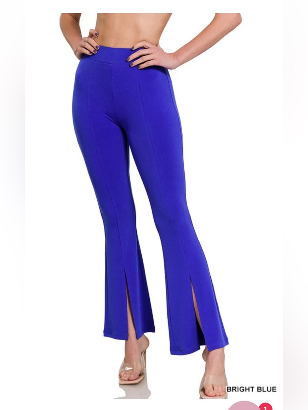 Zenana Outfitters Vibrant Blue Wide Leg Pants